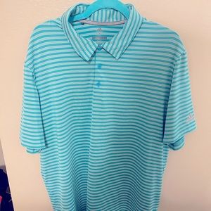 Teal Adidas Golf Shirt - XL